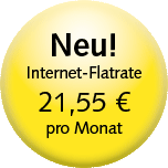 Neu! Internet-Flatrate 21,55 Euro pro Monat